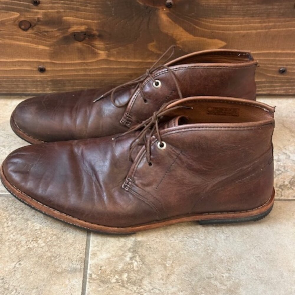 Timberland Boot Co. Wodehouse 75509 Brown Leather Chukka Boot Shoes Men's US 11